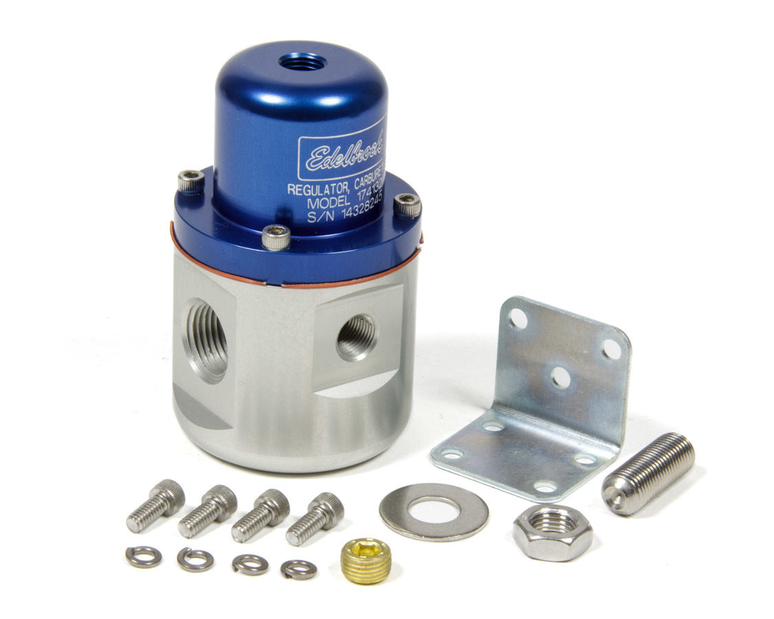 Edelbrock Fuel Pressure Regulator Bypass Style 160GPH Blue MPN EDE174132