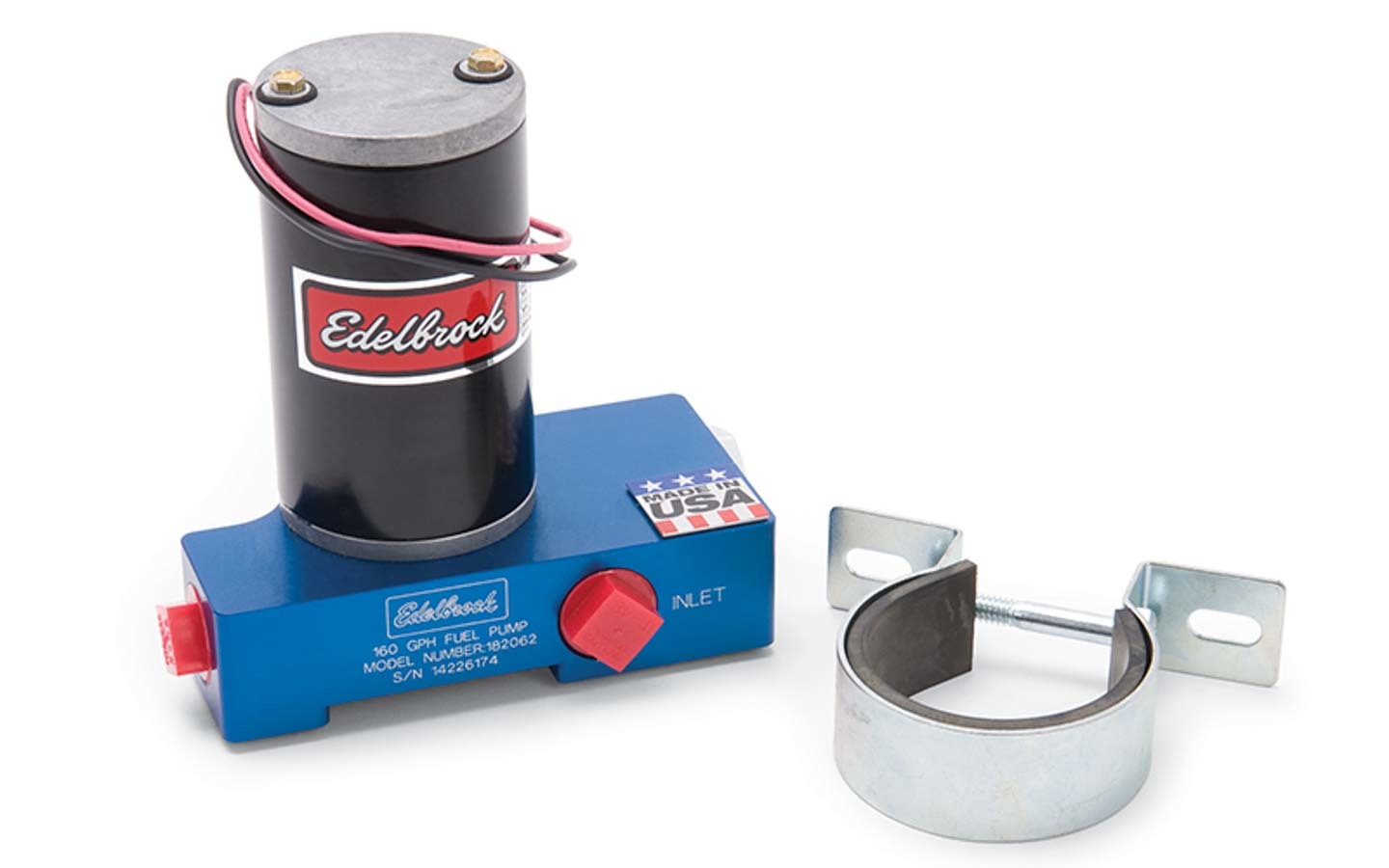 Edelbrock Carb Electric Fuel Pump 160GPH @ 12psi Blue MPN EDE182062
