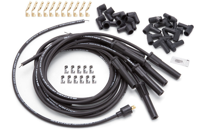 Edelbrock Max Fire Plug Wire Set w/Str Flex Boots Black MPN EDE22700