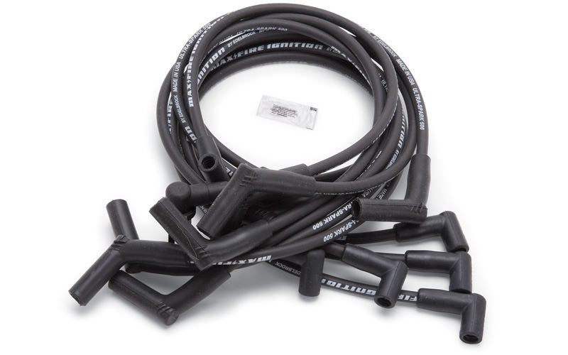 Edelbrock Max Fire Plug Wire Set SBF 83-96 Black MPN EDE22704 For Ford