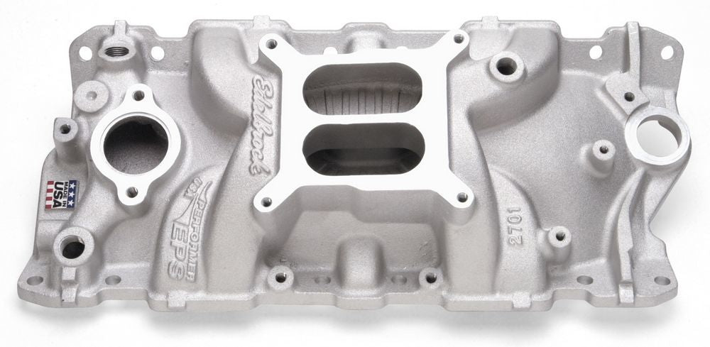 Edelbrock SBC Performer EPS Manifold - 262-400 MPN EDE2701 For Chevy