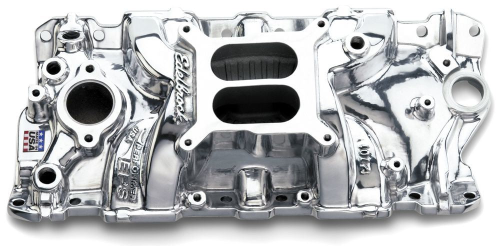 Edelbrock SBC Performer EPS Manifold - Polished MPN EDE27011 For Chevy