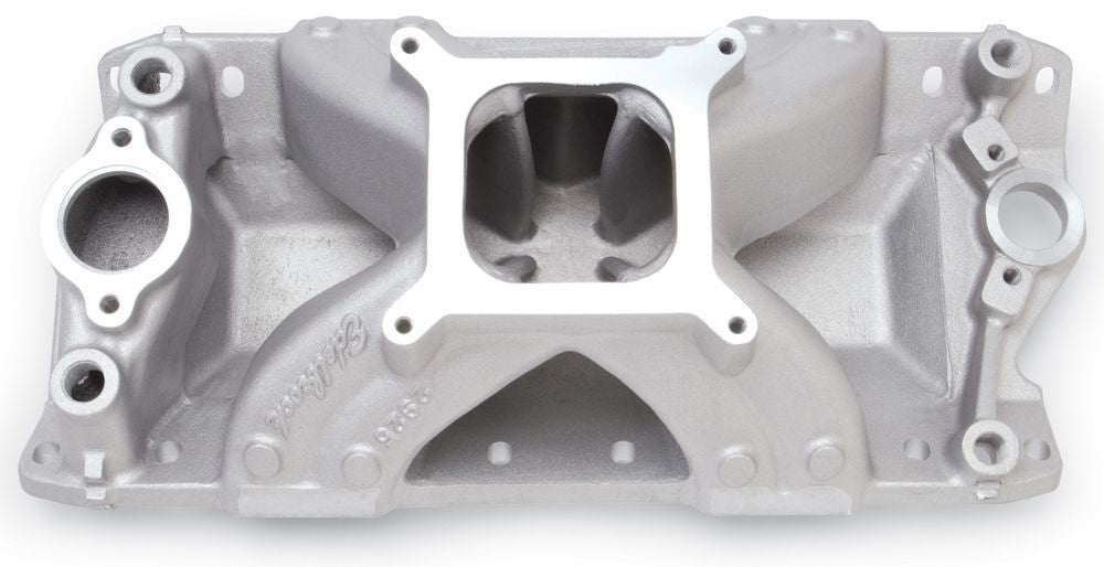 Edelbrock SBC Super Victor Manifold - 23 Degree MPN EDE2925 For Chevy