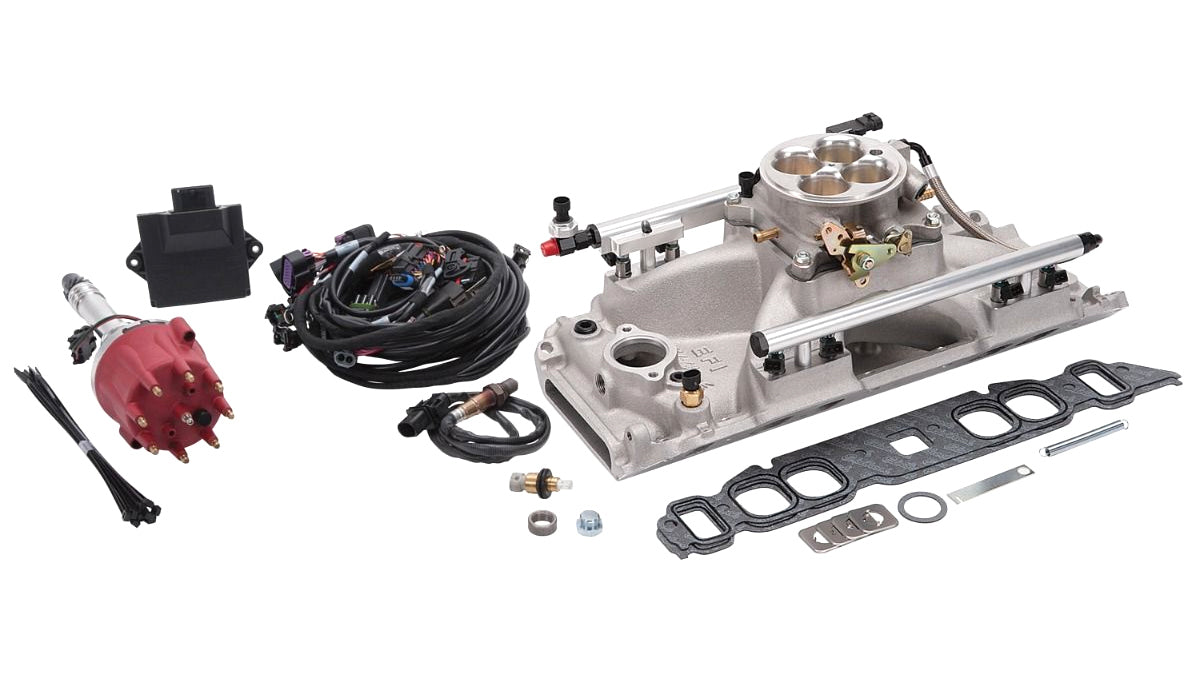Edelbrock Pro-Flo 4 EFI Kit BBC w/Oval Ports 550 HP MPN EDE35830 For Chevy