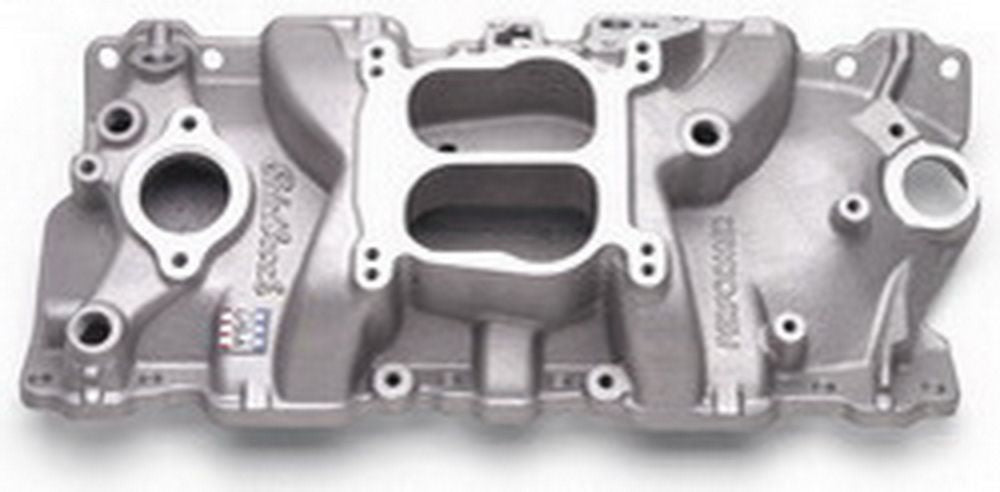 Edelbrock SBC Performer Manifold - w/EGR MPN EDE3701 For Chevy