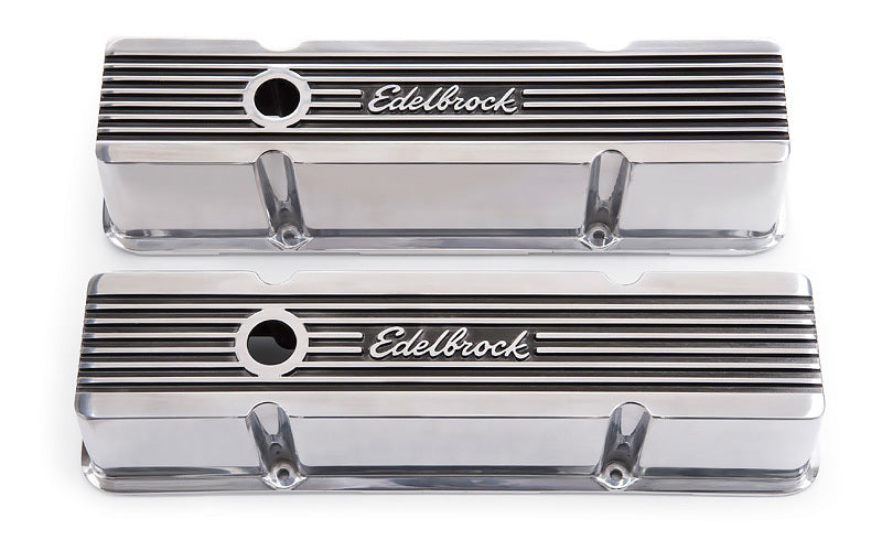 Edelbrock Valve Cover Kit Elite II Series SBC Tall MPN EDE4263 For Chevy