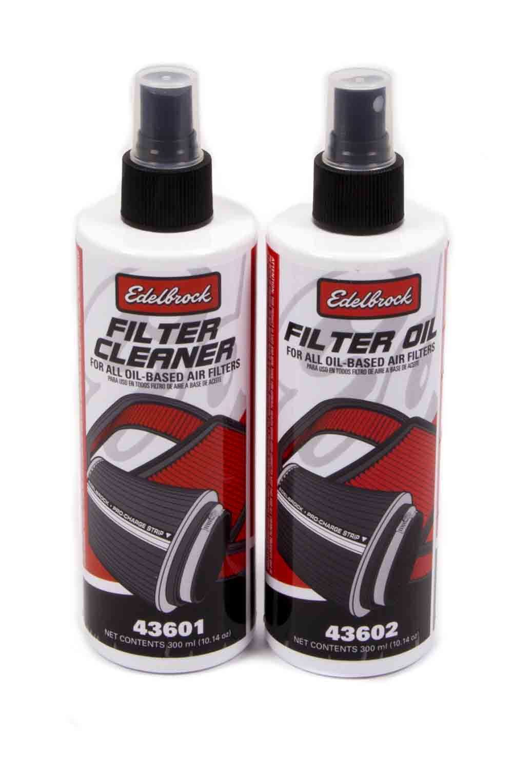 Edelbrock Air Filter Cleaning Kit Clear Oil MPN EDE43600