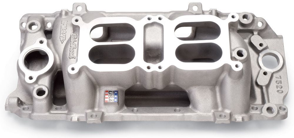 Edelbrock BBC Performer RPM Dual Quad A/G Manifold - O/P MPN EDE7520 For Chevy