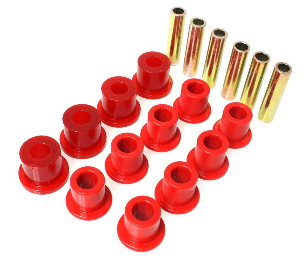 Energy Suspension 87-94 CJ Frt & Rr Sprng Bush Set Red MPN ENE2-2107R For Jeep Wrangler YJ 1987-95