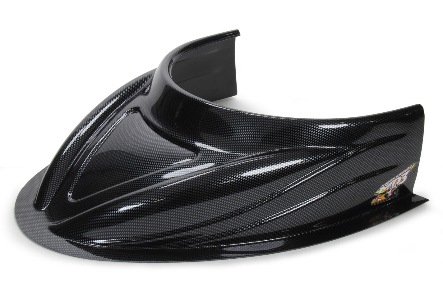 Fivestar MD3 Hood Scoop 5in Tall Flat Carbon Fiber Look MPN FIV040-4113-CF Dirt Late Model