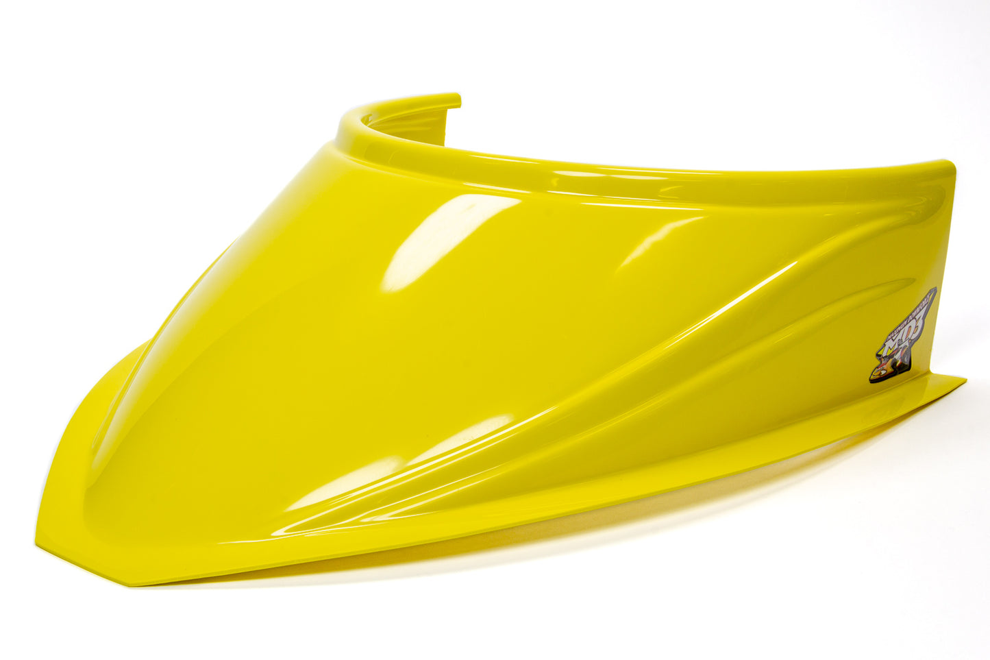 Fivestar MD3 Hood Scoop 5in Tall Curved Yellow MPN FIV040-4116-Y Dirt Late Model