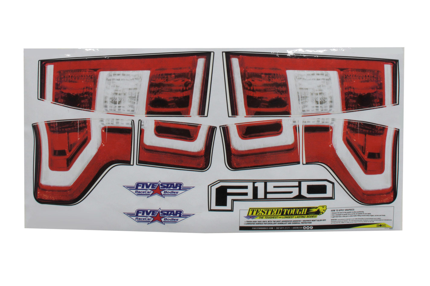 Fivestar 2019 Ford F-150 Tail ID Graphics Kit MPN FIV21341-44541 For Ford F-150, Truck