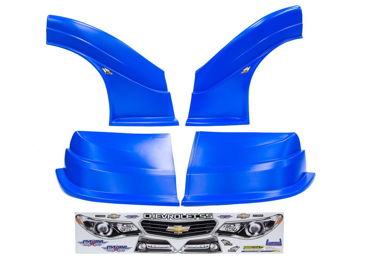 Fivestar MD3 Evolution DLM Combo Chevy SS Chevron Blue MPN FIV32123-43554-CB For Chevy Dirt Late Model