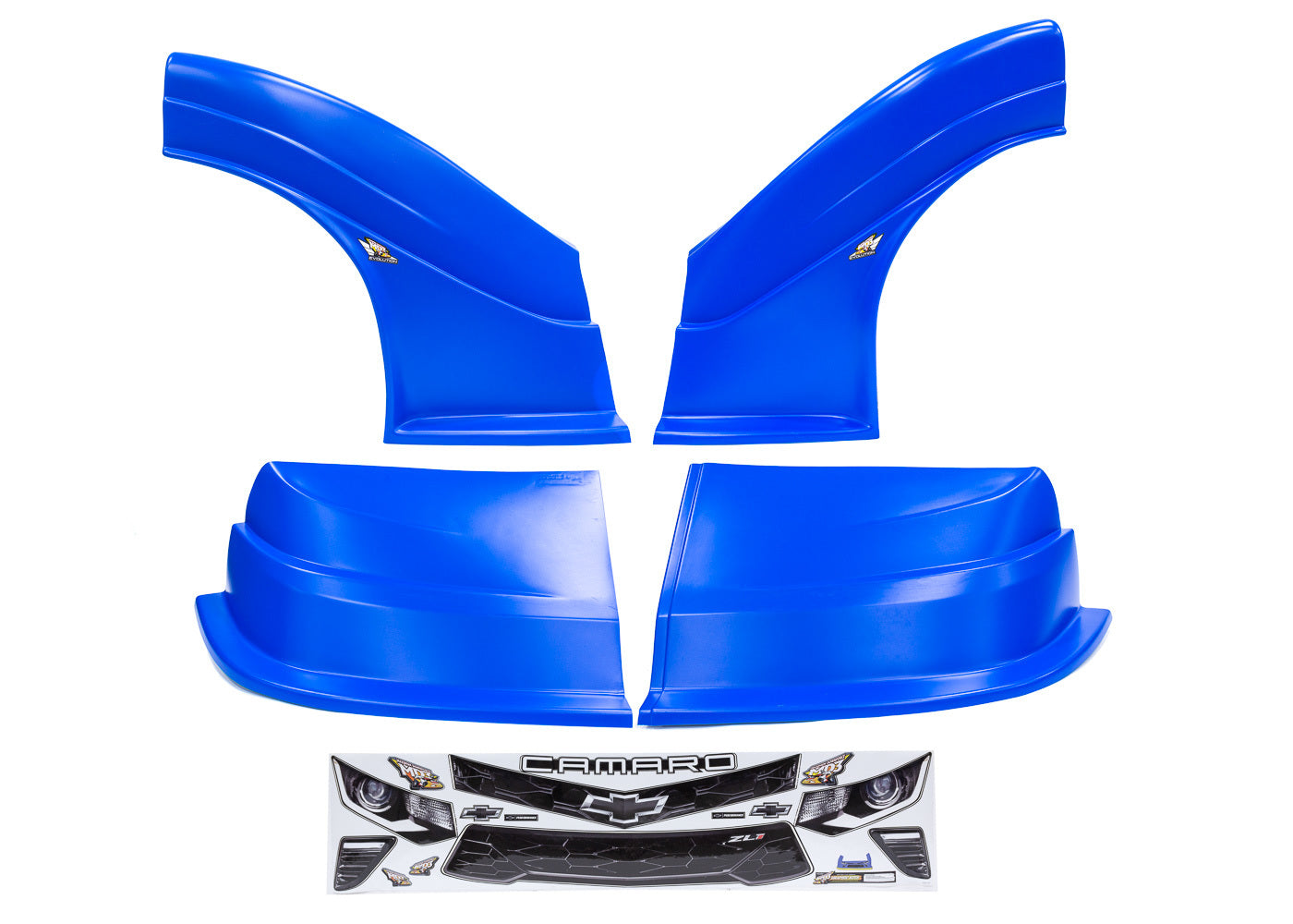 Fivestar MD3 Evolution DLM Combo Camaro Chevron Blue MPN FIV32133-43554-CB For Chevy Camaro, Dirt Late Model