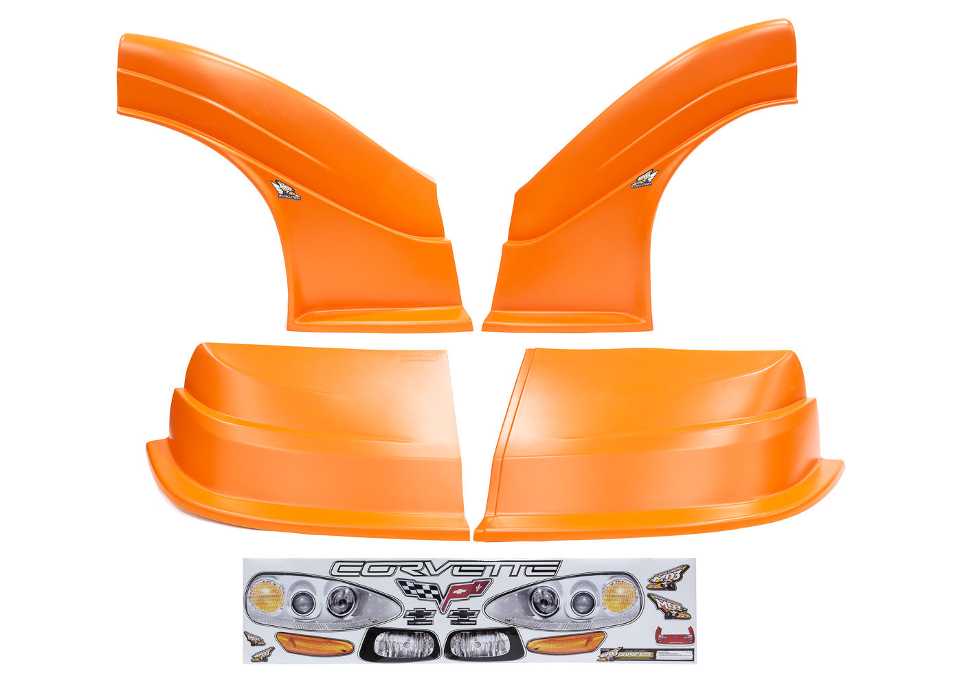 Fivestar MD3 Evolution DLM Combo Corvette Orange MPN FIV32143-43554-OR For Chevy Corvette, Dirt Late Model