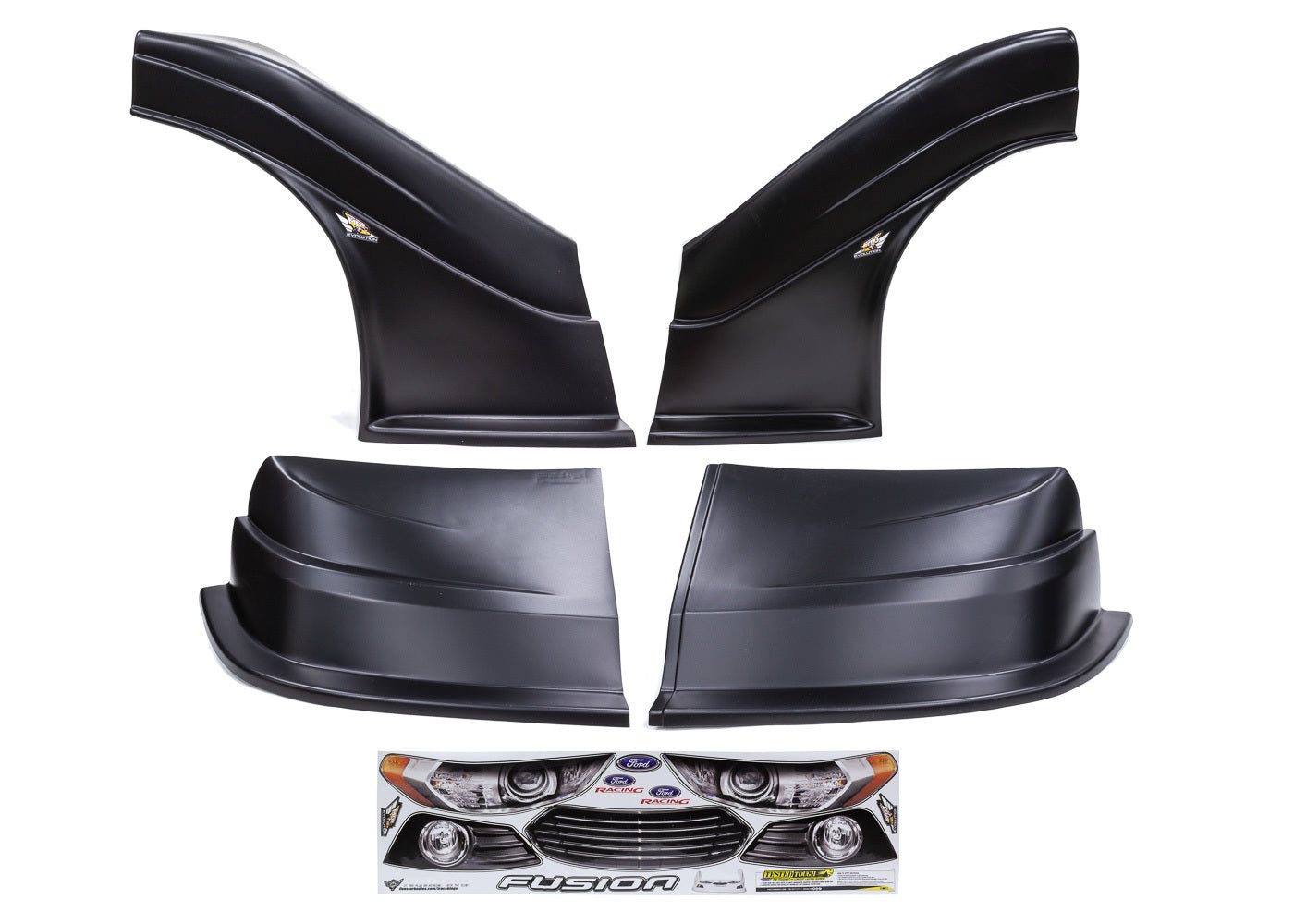 Fivestar MD3 Evo DLM Combo Flt RS Fusion Black MPN FIV32313-43554-B-FR For Ford Dirt Late Model