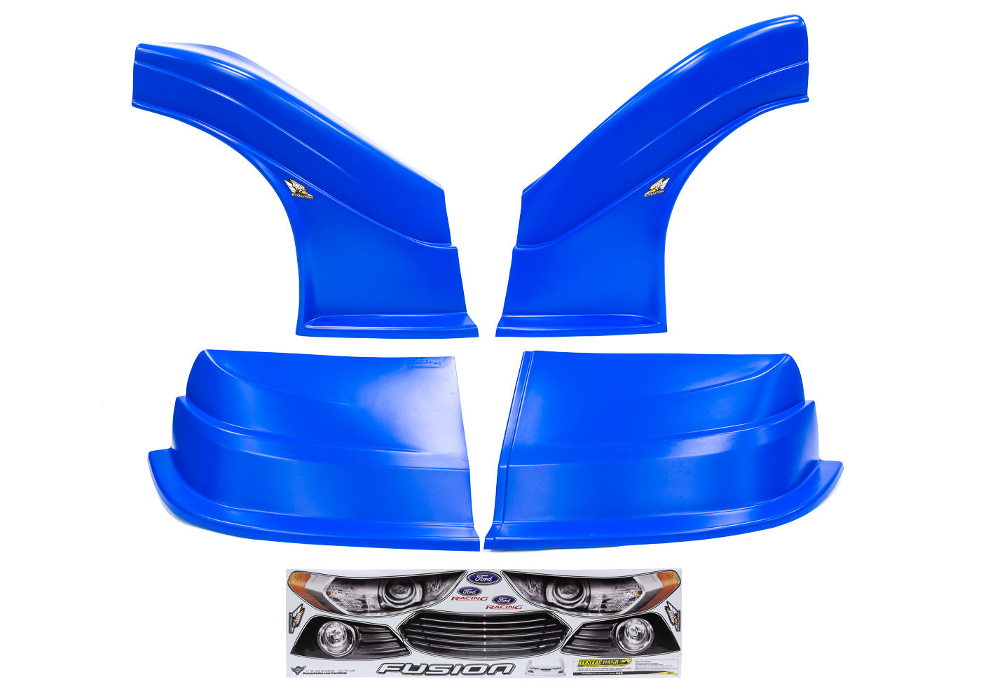 Fivestar MD3 Evo DLM Combo Flt RS Fusion Chevron Blue MPN FIV32313-43554-CB-FR For Ford Dirt Late Model