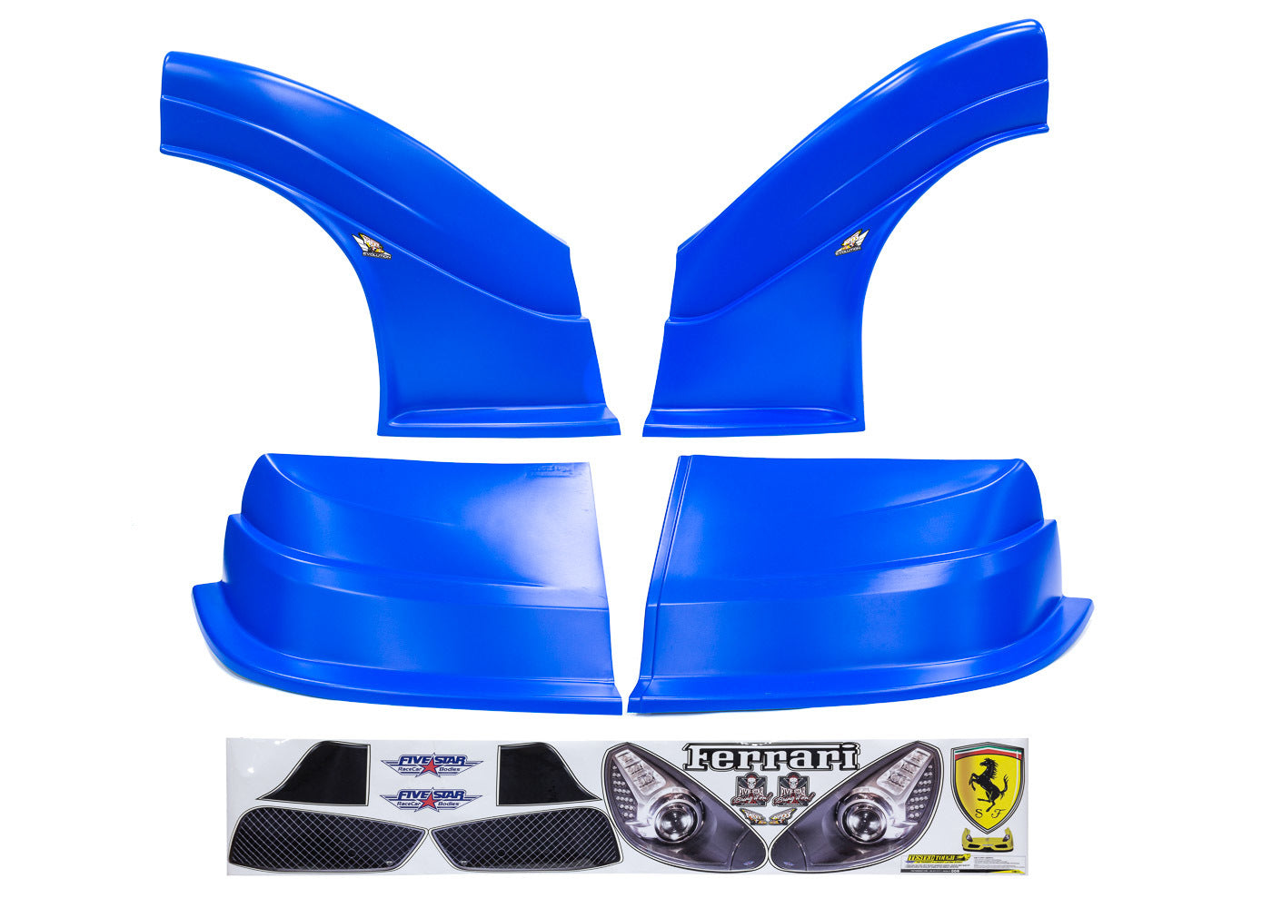 Fivestar MD3 Evolution DLM Combo Ferrari Chevron Blue MPN FIV32913-43554-CB Dirt Late Model