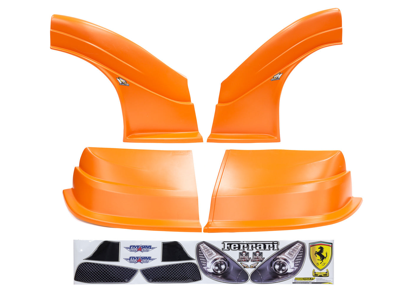 Fivestar MD3 Evolution DLM Combo Ferrari Orange MPN FIV32913-43554-OR Dirt Late Model