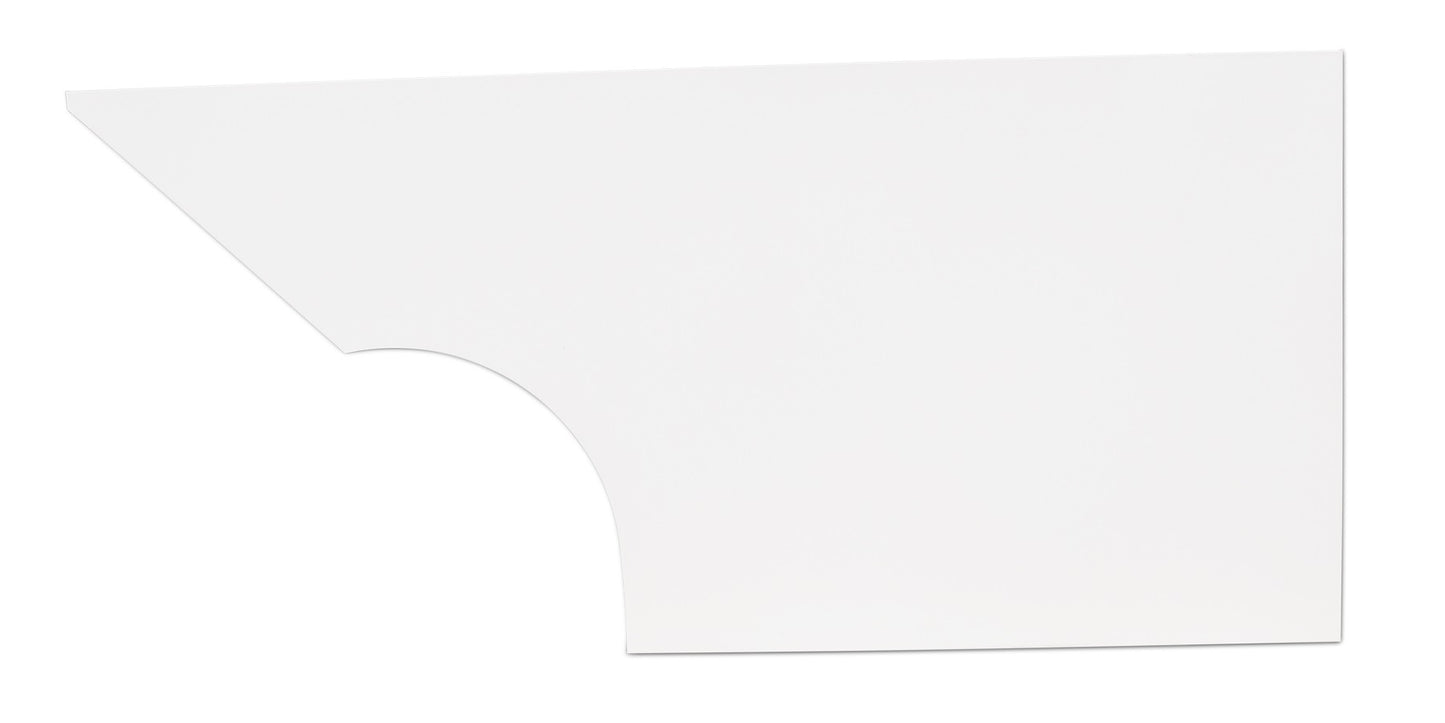Fivestar Qtr Panel High Impact Plastic White Left MPN FIV34001-27351-WL