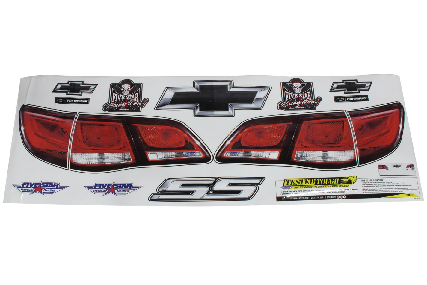 Fivestar Tail Only Graphics Kit 13 Chevy SS MPN FIV680-450-ID For Chevy