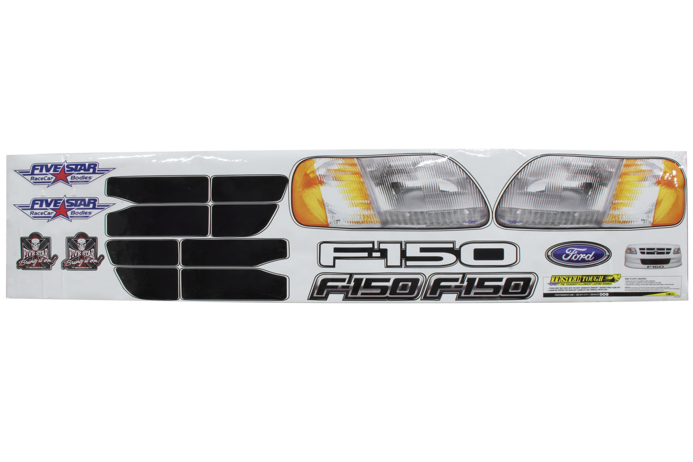 Fivestar Nose Only Graphics Kit 02 Ford Truck Decal MPN FIVT250-410-ID For Ford Truck 2002
