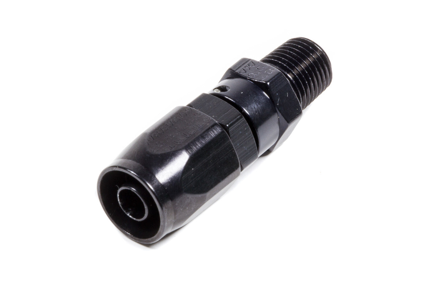 Fragola #6 Str. x 1/4 MPT Hose End Black FRG190106-BL