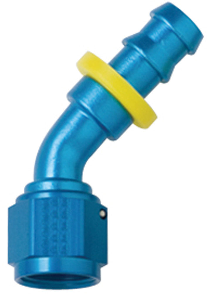 Fragola Hose Fitting #8 45 Deg Push Lock FRG204508