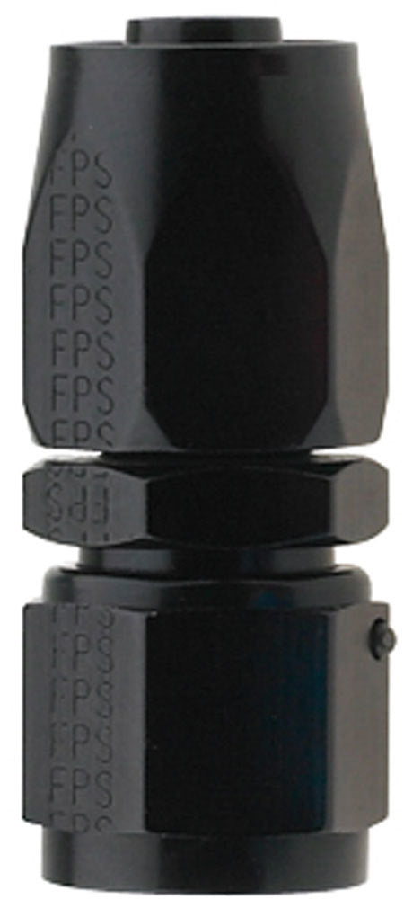 Fragola Hose Fitting #4 Straight Pro-Flow Black FRG220104-BL