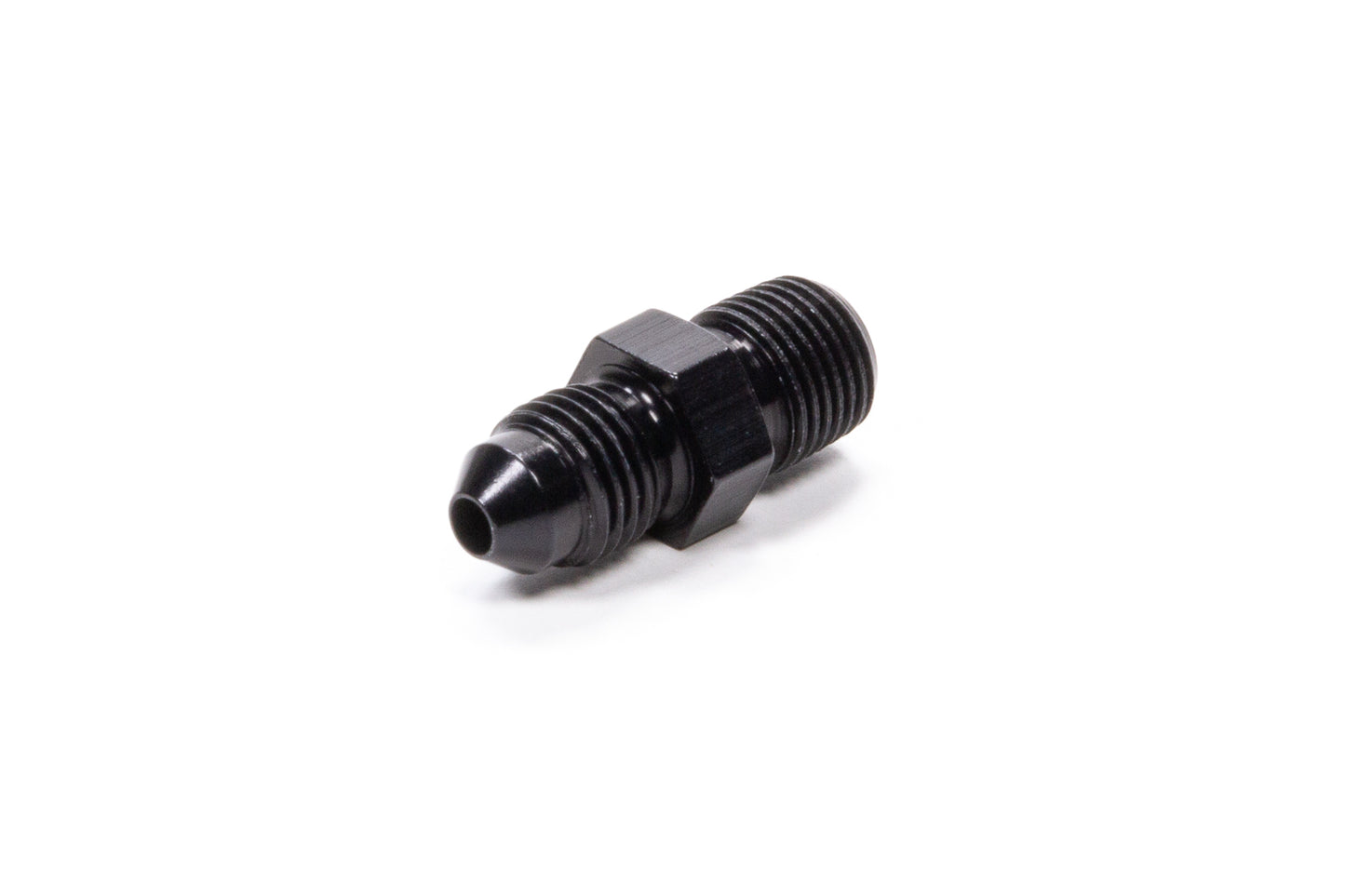 Fragola Straight Adapter Fitting #4 x 1/8 MPT Black FRG481604-BL