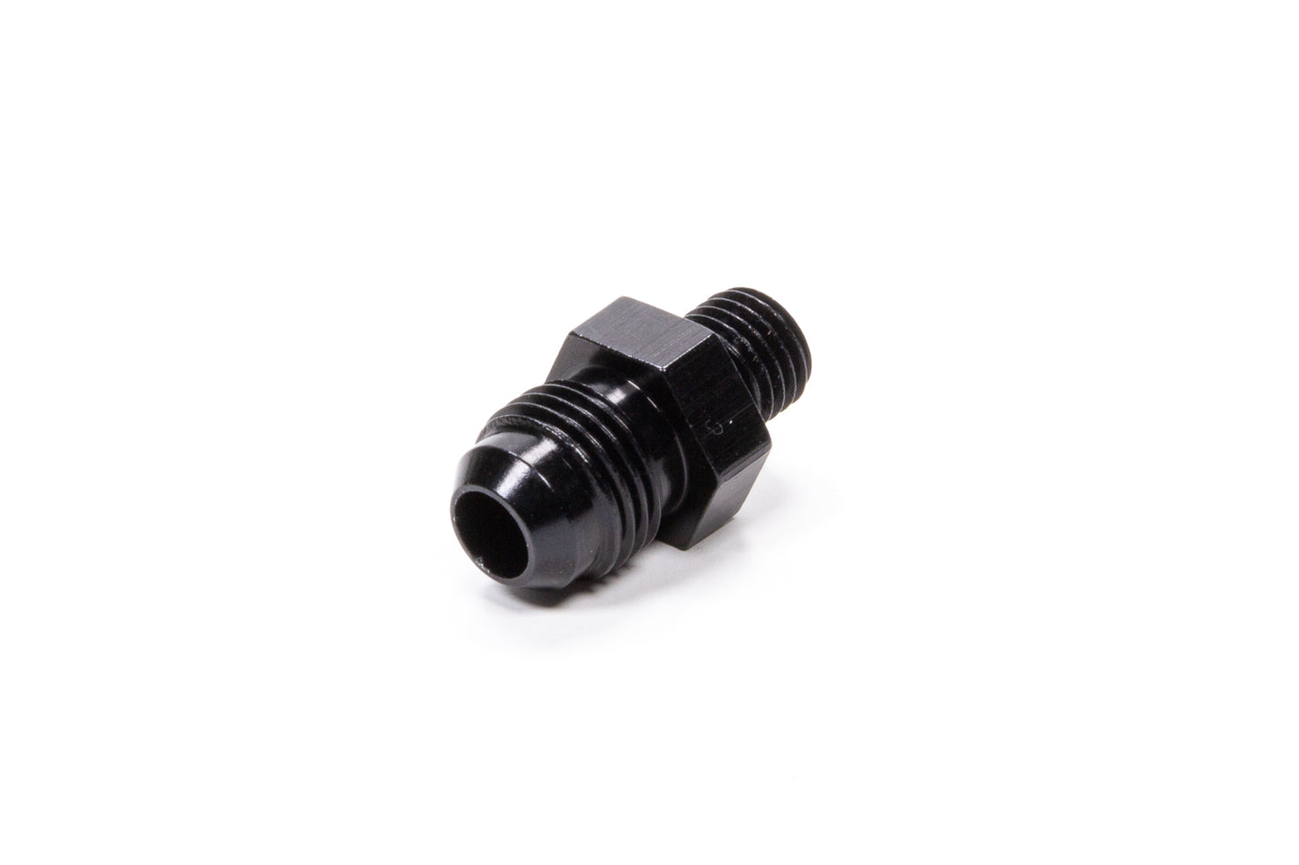 Fragola Straight Adapter Fitting #6 x 1/4 MPT Black FRG481606-BL