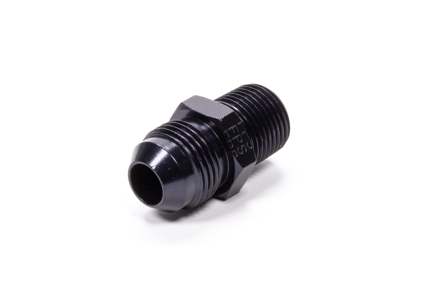 Fragola Straight Adapter Fitting #8 x 3/8 MPT Black FRG481608-BL