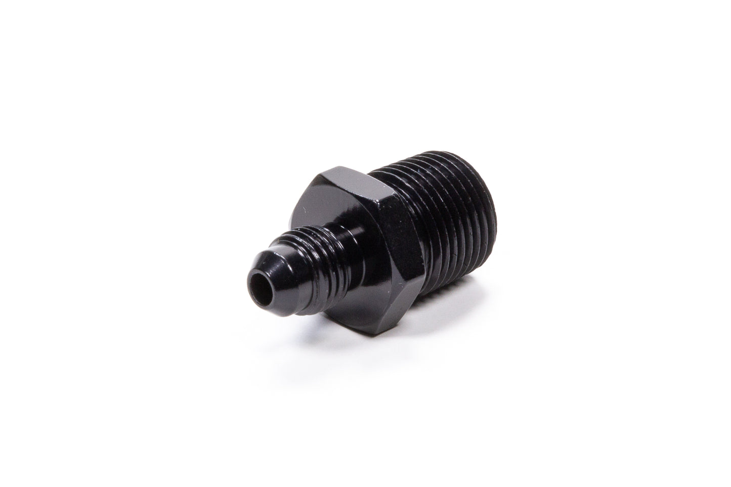 Fragola Straight Adapter Fitting #4 x 3/8 MPT Black FRG481644-BL