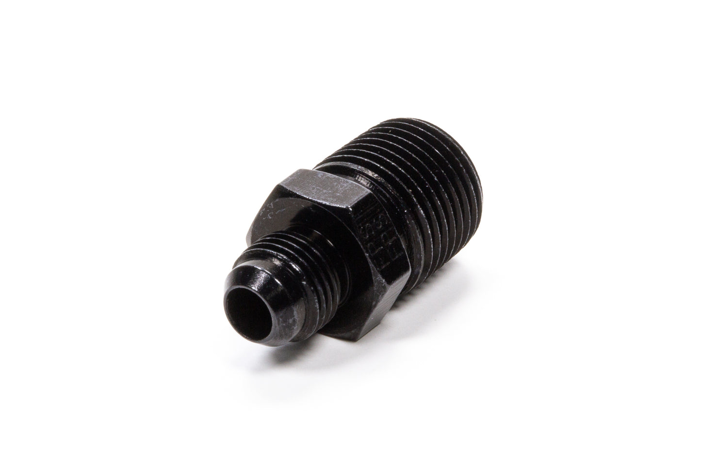 Fragola Straight Adapter Fitting #6 x 1/2 MPT Black FRG481668-BL