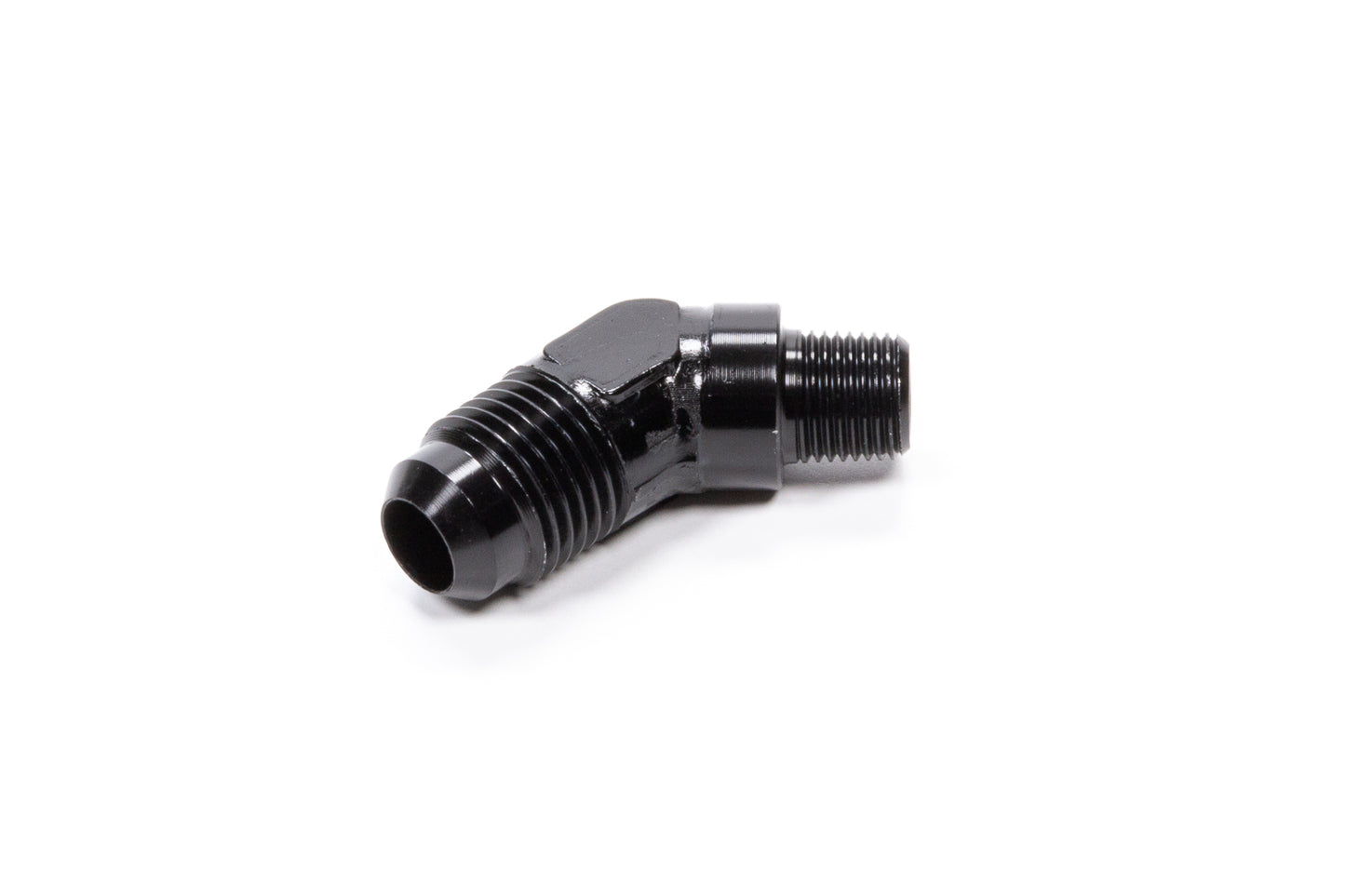 Fragola 45 Deg Adapter Fitting #6 x 1/8 MPT Black FRG482362-BL