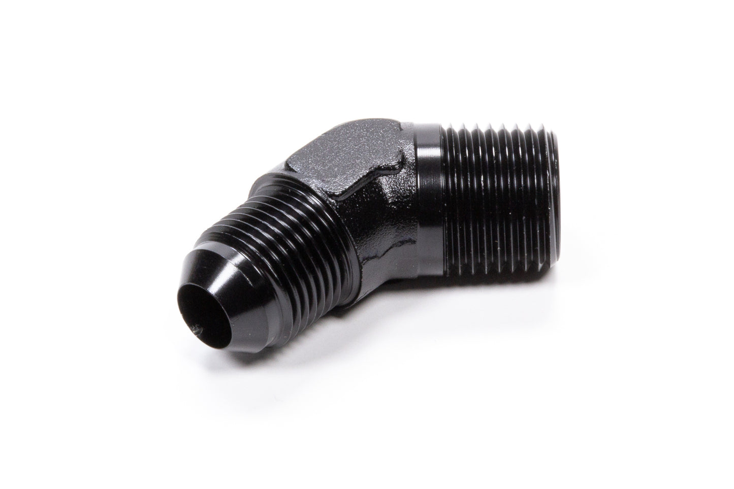Fragola 45 Deg Adapter Fitting #8 x 1/2 MPT Black FRG482388-BL