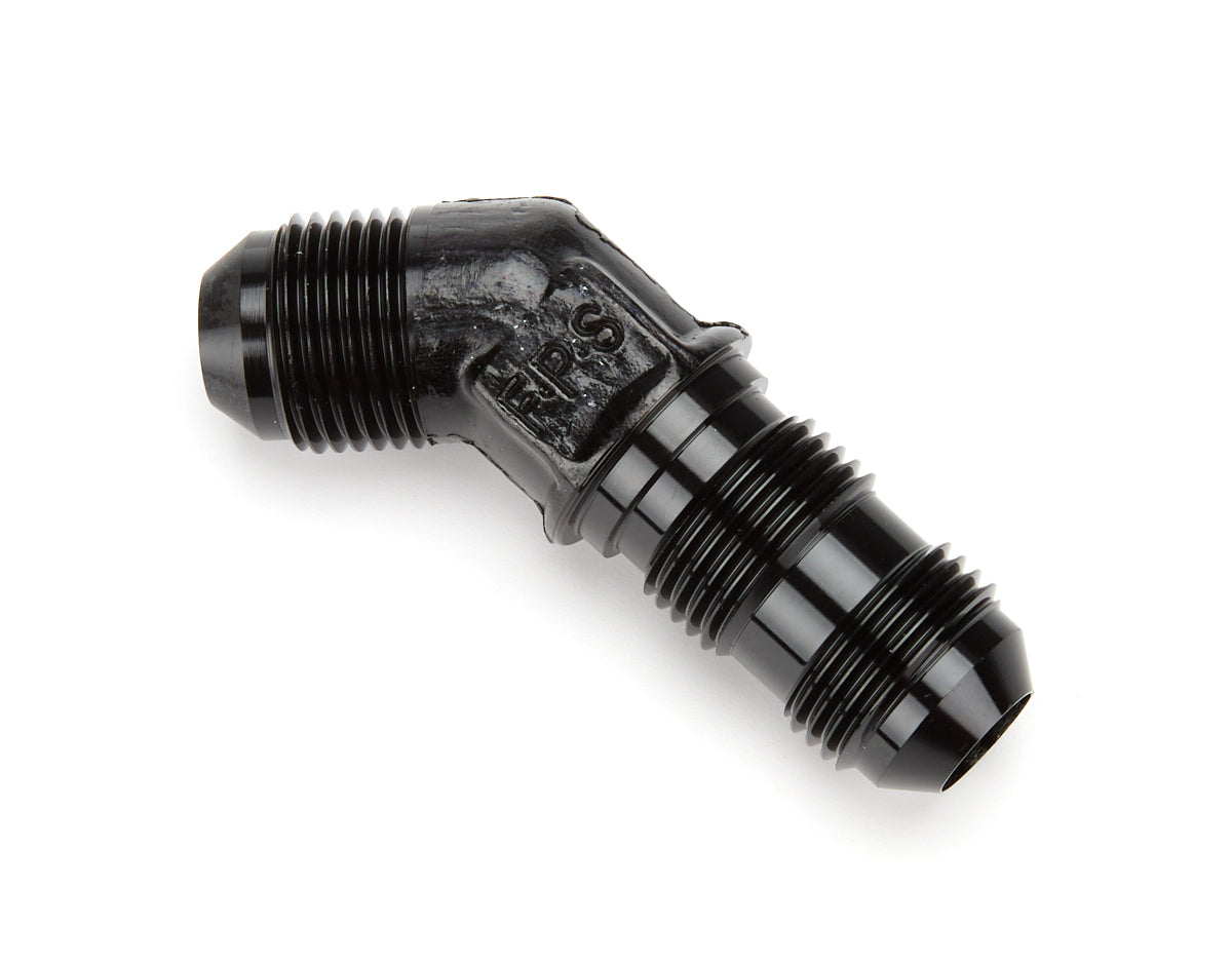 Fragola 8an 45-Degree Bulkhead Fitting - Black FRG483708-BL