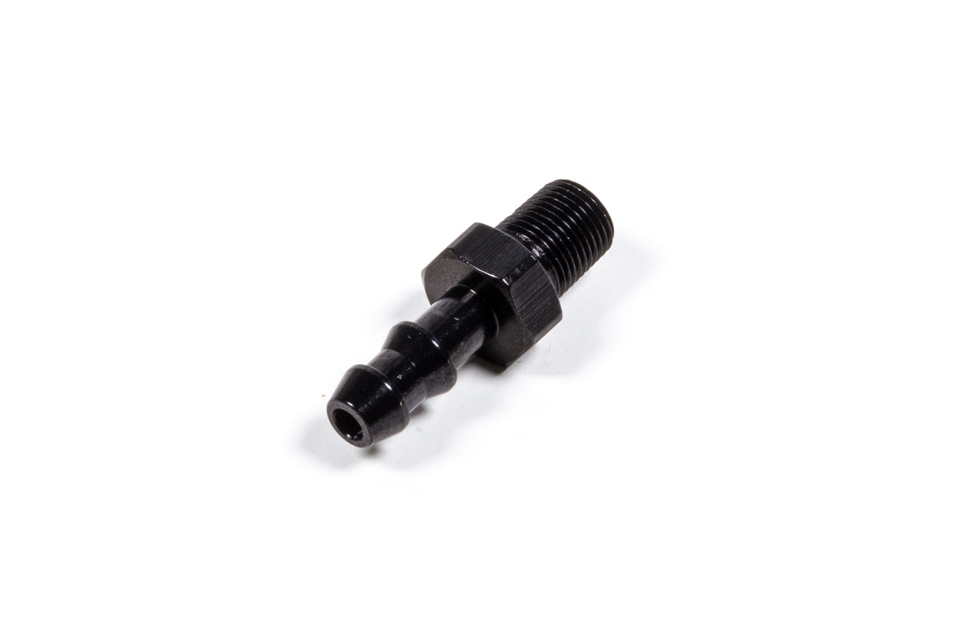 Fragola 1/4 Hose Barb X 1/8 MPT Fitting Black FRG484004-BL