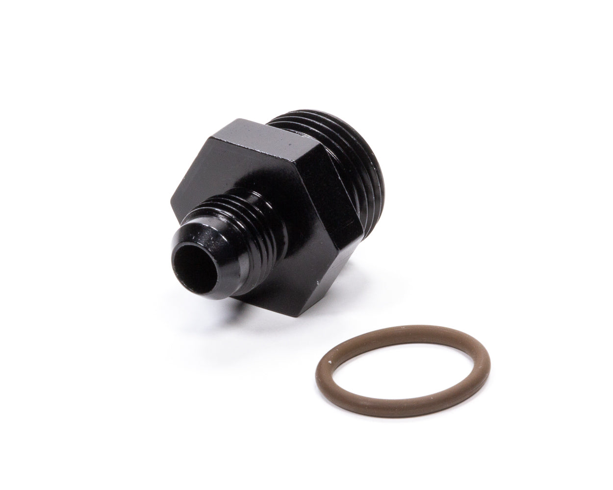 Fragola #6 x 7/8-14 (#10) Radius O-Ring Fitting Black FRG495113-BL