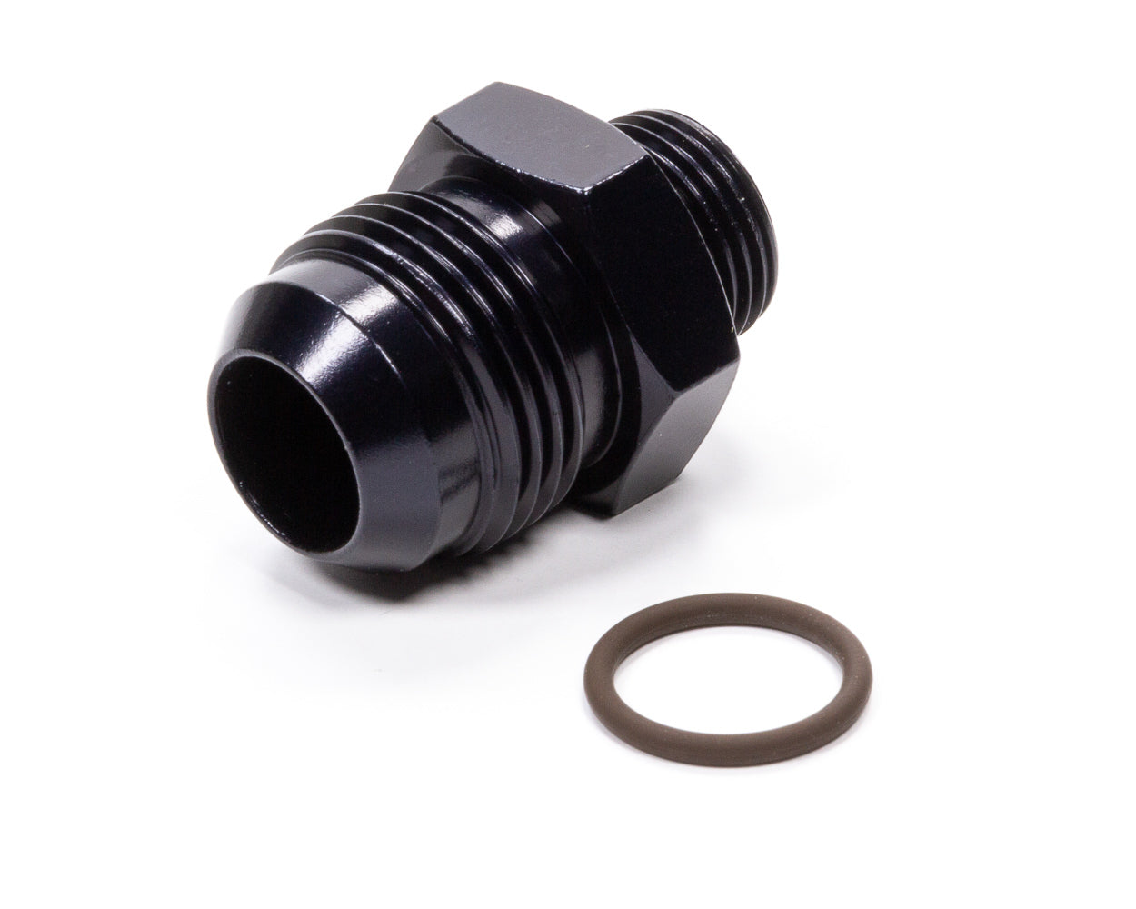 Fragola #12 x 3/4-16 (#8) Radius O-Ring Fitting Black MPN FRG495122-BL