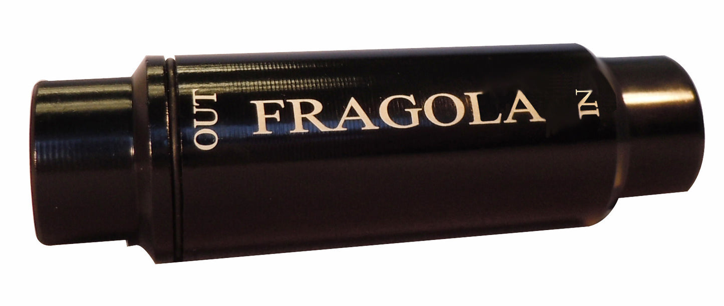 Fragola Fuel Filter w/40 Micron Element #6 In/Out Black FRG960001-BL