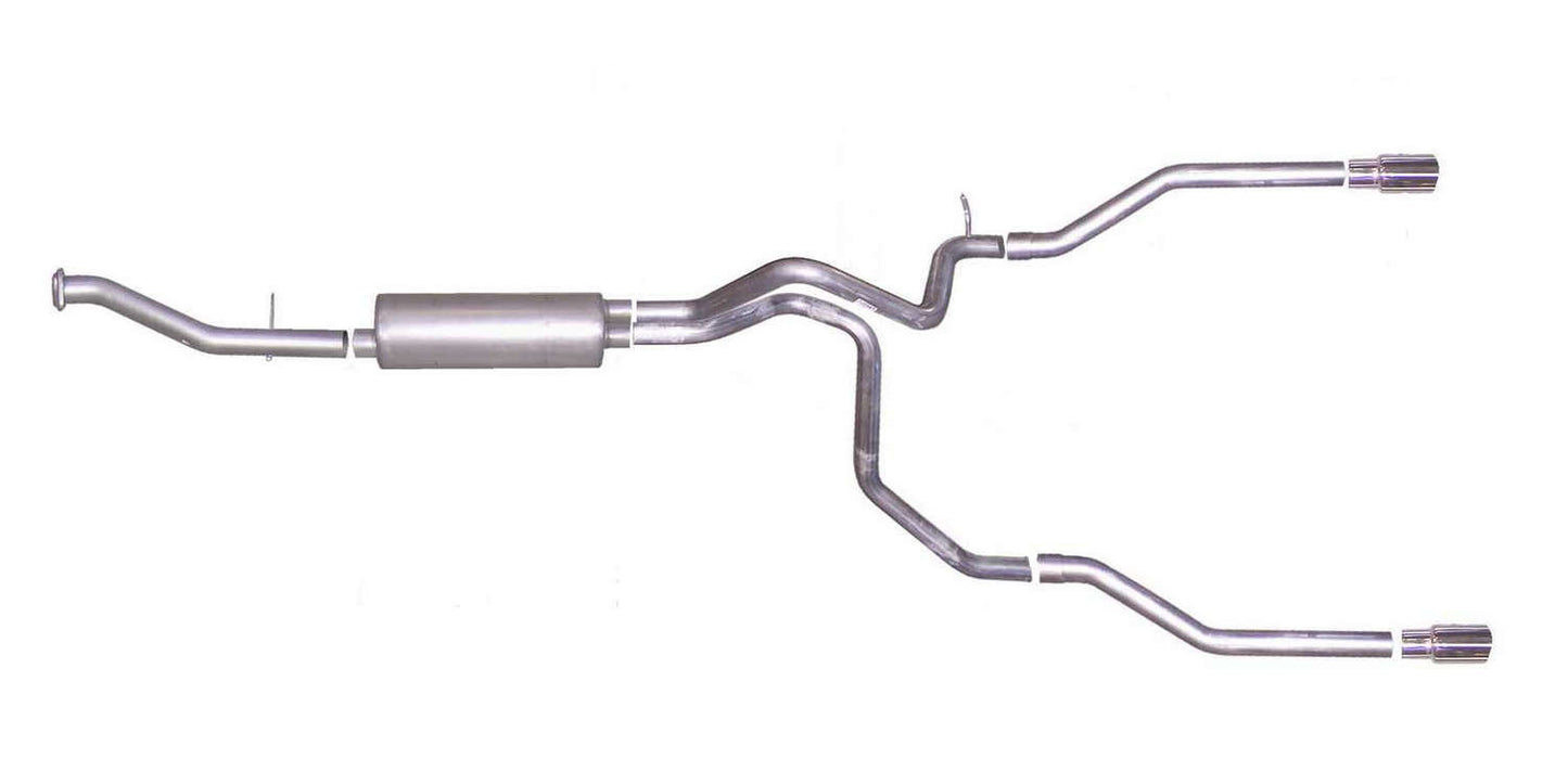 Gibson Exhaust Cat-Back Dual Split Exha ust System Aluminized GIB5561