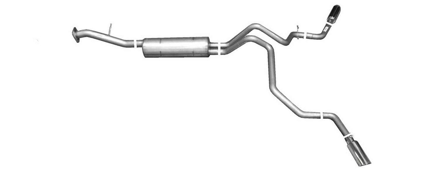 Gibson Exhaust Cat-Back Dual Extreme Ex haust System Aluminized MPN GIB5563 For GM, Cadillac Fullsize SUV 2000-2006