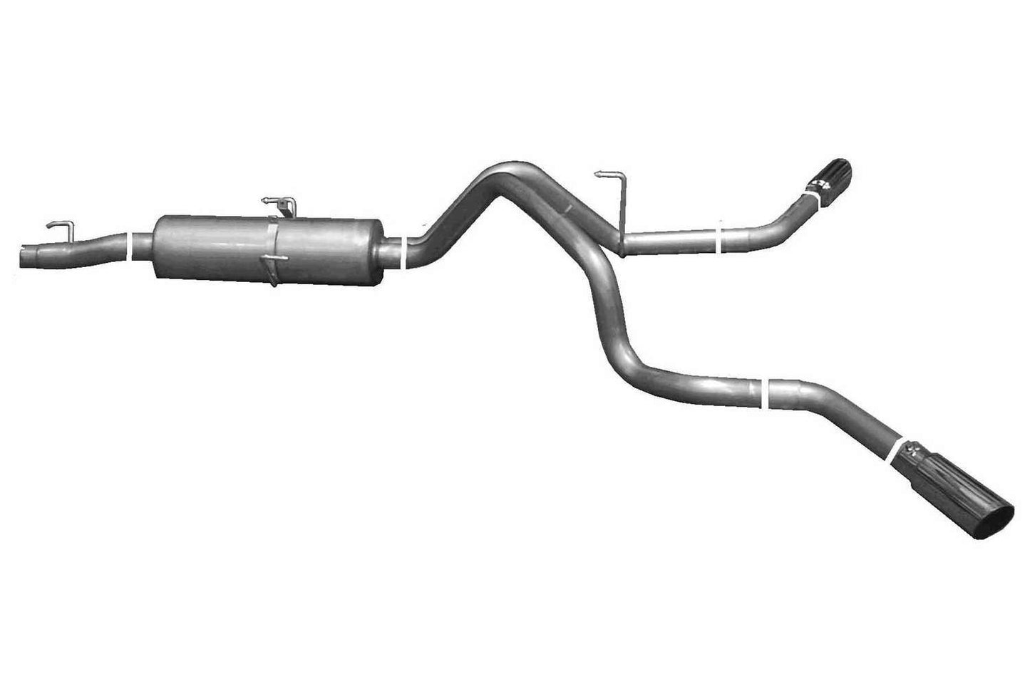 Gibson Exhaust Cat-Back Dual Extreme Ex haust System Aluminized MPN GIB6500 For Dodge Fullsize Truck RAM 2002-05