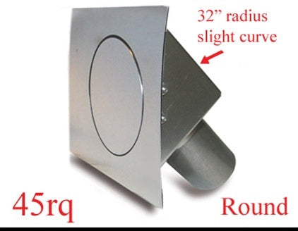 Hagan Street Rod Necessities Round Quarter Panel Fuel Door Hinged On Left HAG45RQ