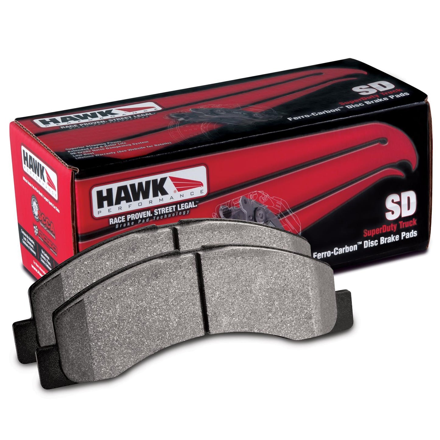 HAWK BRAKE Brake Pads Frt Super Duty Ford F-250/350/450 HAWHB714P.715