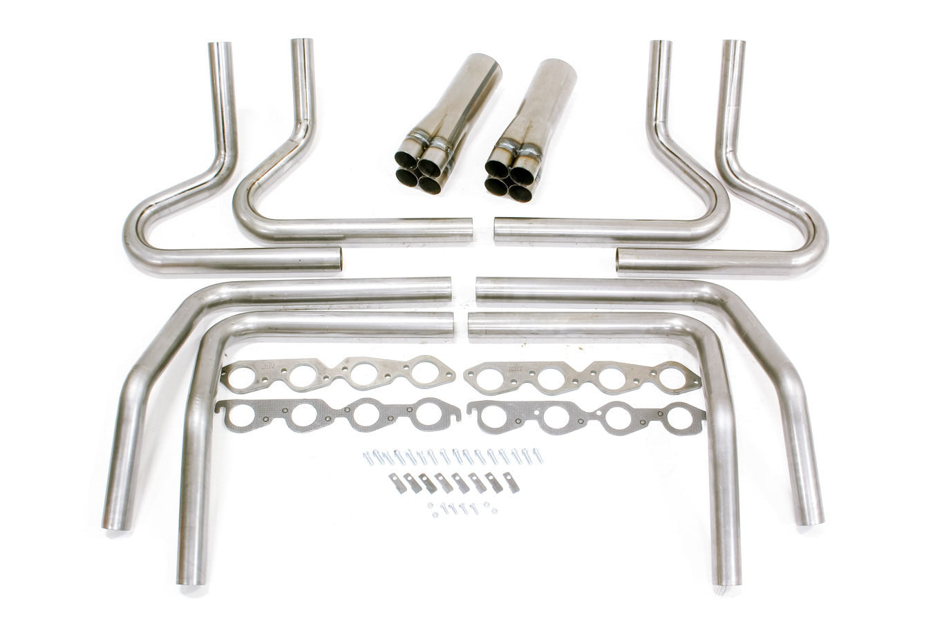 Hedman 2-1/8in BBC Weld Up Kit- 4in Slip On Collector MPN HED65671 For Chevy