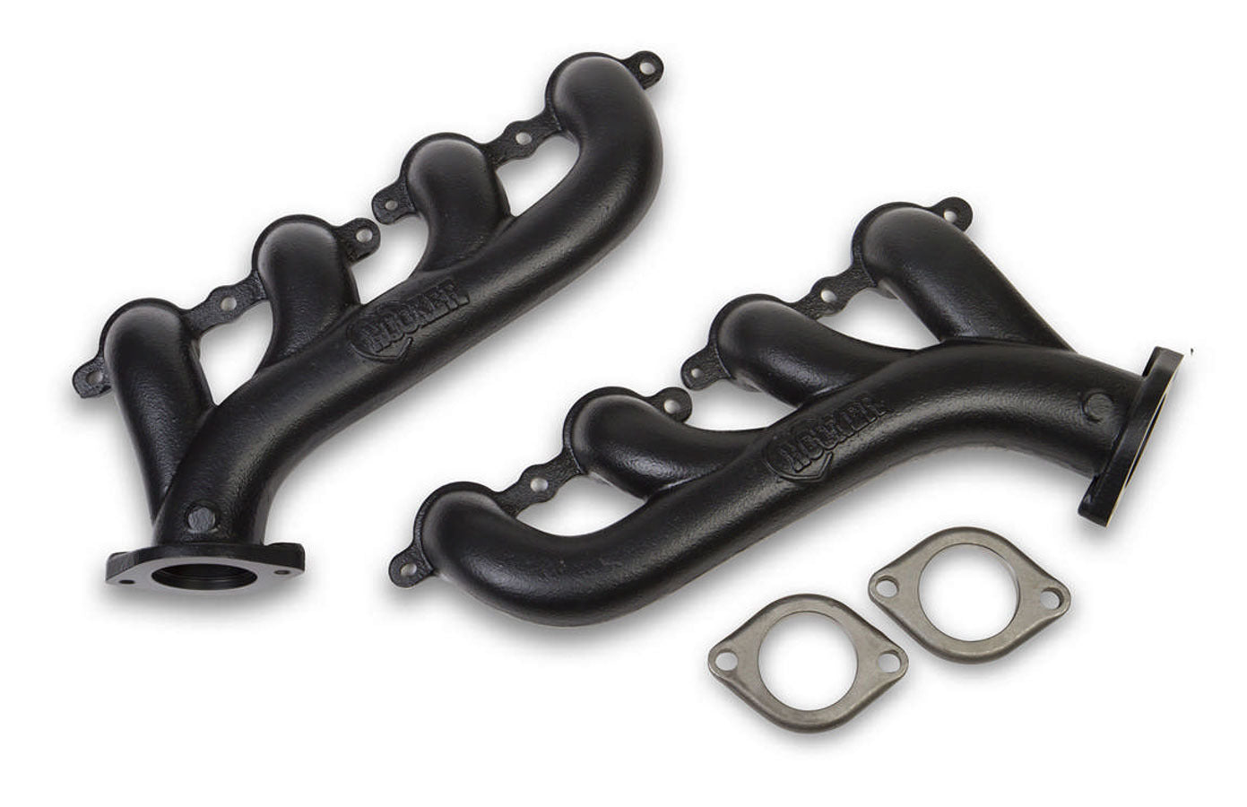 Hooker GM LS Cast Iron Exhaust Manifolds Black Finish MPN HKR8501-3 For GM LS-Series, Ram