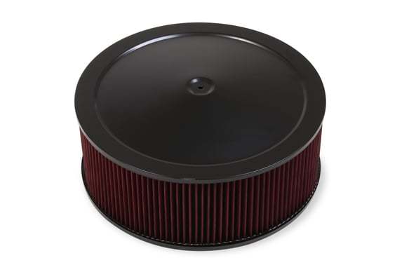 Holley 4500 Drop Base Air Cleaner - Black 16x6 HLY120-4660