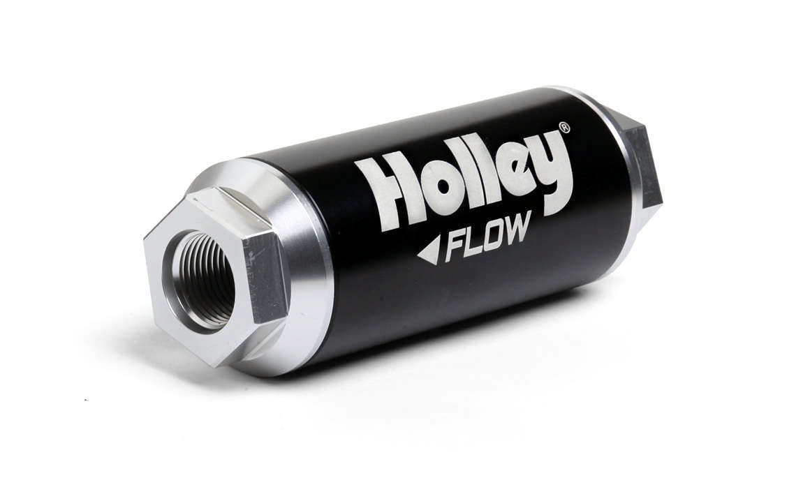 Holley Billet 4500 Fuel Filter -12an 100-Micron 260GPH MPN HLY162-572